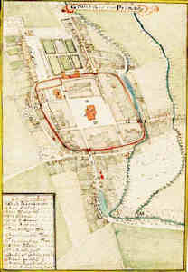 Grund-Ris von Prausnitz - Plan miasta